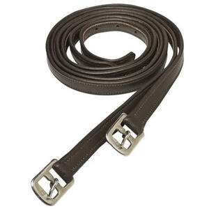 Estribos de Cuero Genuino de Lujo para Equitación Profesional, Pedales de Seguridad Ecuestres Acolchados Marrones, Equipo de Equitación Inglés - Product Image 1