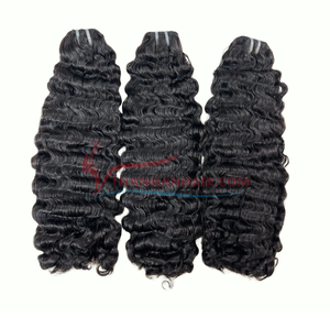 Best Selling Burmese Curly Human Hair Bundles 100% Virgin Remy Hair Natural Color No Shedding No <b>Tangle</b> - Product Image 1