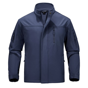 Vestes bomber softshell pour hommes, mode hiver, extérieur, personnalisées, 100% polyester, capuche, imperméables, 160g - Product Image 5