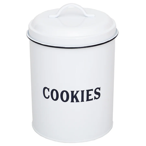 Lavie Creations Handcrafted Metal Storage Canister with Lid Dishwasher Safe Modern Round Kitchen <b>Jar</b> for <b>Tea</b> & Coffee - Product Image 5
