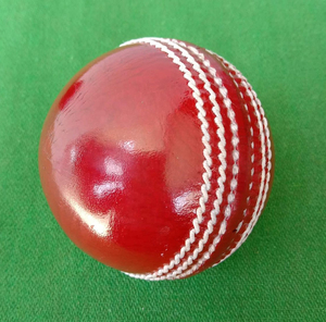Pelota de Cricket de Cuero Rosa de 156g, con Hilo Negro, Pelota de Partido de la Liga de Cricket, Grado Profesional, Cosida a Mano - Product Image 3
