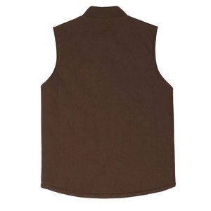 Gilet en toile pour homme, personnalisable avec logo, respirant, grandes tailles, vêtement de travail décontracté, sans manches, vente en gros à prix abordable - Product Image 5