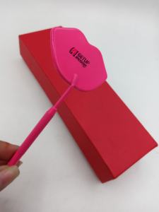 Espejo de Bolsillo Iluminado de Alta Calidad, Estilo Labios, Recubrimiento de Polvo Plateado, Color para Extensión de Pestañas, Acero Inoxidable, con su Propio Logotipo Personalizado - Product Image 4