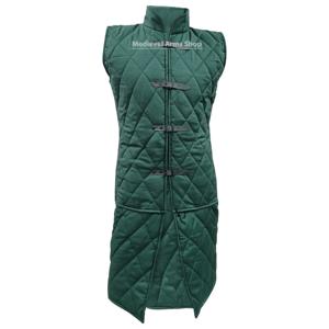 Gambesón Medieval Hecho a Mano, Chaqueta Larga sin Mangas, Acolchada de Algodón, Aketon, Armadura de Caballero de Batalla para Recreación Histórica - Product Image 1