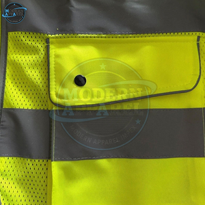 Chaleco de seguridad reflectante de alta calidad para trabajadores, chaleco de seguridad transpirable de alta visibilidad con color personalizado, chaleco de trabajo de seguridad. - Product Image 3