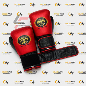 Guantes de Boxeo Personalizados con su Propio Logotipo, de Cuero Genuino de Alta Calidad, Sin Cordones, Ligeros, Duraderos, para Adultos - Product Image 4