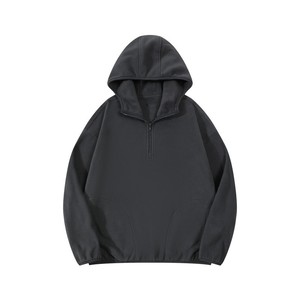 Sweat à capuche cagoule tricoté unisexe Y2K surdimensionné, épais et chaud, à demi-zip, style décontracté automne, Fournisseur en vogue - Product Image 4