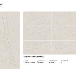 Carreaux de porcelaine brillants de qualité export, format 600x1200, grands carreaux pour la décoration intérieure moderne - Product Image 1