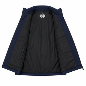 Gilet d'hiver pour homme de qualité supérieure, veste sans manches rembourrée avec col haut, léger, chaud et isolé, pour une utilisation décontractée en extérieur - Product Image 6