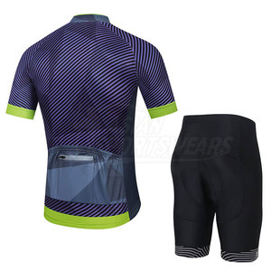 Tenue de cyclisme personnalisable haute performance et confortable, 100 % polyester, avec maille respirante pour les longues sessions de route - Product Image 2