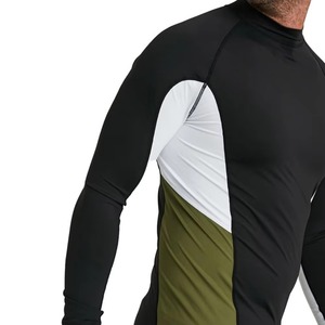 High Stretch Breathable Men's <b>Compression</b> Rash Guard Long Sleeve Athletic Training <b>Shirt</b> UPF50+ Quick Dry Custom Design OEM ODM - Product Image 5