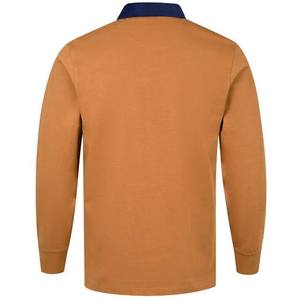 Custom Sublimated Team Player Rugby Jerseys High Quality Polyester Fabric Anti-Bacterial Long Sleeve Contrast Collar <b>Polo</b> Shirts - Product Image 2