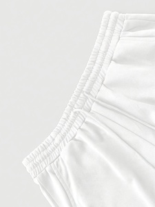 Ensemble de survêtement unisexe en coton blanc, à capuche, manches longues, couleur unie, coupe décontractée, pantalon et sweat à capuche avec cordon de serrage, pour l'automne - Product Image 4