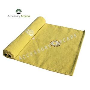 Alfombra de yoga tejida de algodón multicolor al por mayor para ejercicio |   OEM, alta calidad |   Marca privada India - Product Image 3