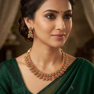 Jewelemarket Heritage Pota Stone <b>Choker</b> Necklace Set Fashion Jewelry 10575503GR - Product Image 2