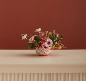 Bol à soupe en céramique moderne avec motif géométrique complexe, finition émaillée durable et charme élégant pour la table - Product Image 3