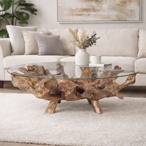 Table basse en racine de teck de haute qualité, design contemporain, pour salon et hôtel, fournisseur indonésien - Product Image 3