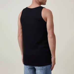 Nouveaux débardeurs de sport pour hommes, coupe ajustée, 100% coton, personnalisables avec logo, prix usine. - Product Image 2