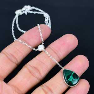 Collier pendentif en labradorite naturelle taille poire, argent sterling 925, pierre précieuse à reflets bleus, fait main, bijoux bohèmes pour femmes, fournisseur - Product Image 6