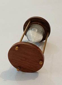 Reloj de Arena de Madera con Arena Blanca para Decoración de Mesa de Cocina, Oficina u Hogar, Reloj de Arena Decorativo para Sala de Estudio - Product Image 5