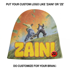 หมวกบีนนี่ ZAINI 220 GSM พรีเมียมอะคริลิคแบบอินเตอร์ล็อค หลายสี ออกแบบโลโก้ได้ตามต้องการ สำหรับทุกเพศ เหมาะสำหรับเล่นสกีและกิจกรรมกลางแจ้งในฤดูหนาว - Product Image 3