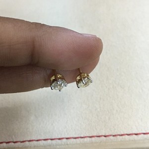 Natural <b>Stud</b> Earrings 0.81 Cttw 925 Sterling <b>Silver</b> Rhodium Plated G-H Color I Clarity Prong Set Trendy Wedding Gift Jewelry - Product Image 3