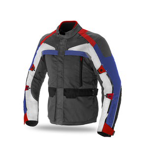 Veste de moto pour homme de qualité supérieure, veste de moto en textile imperméable, veste de course en Cardura - Product Image 1