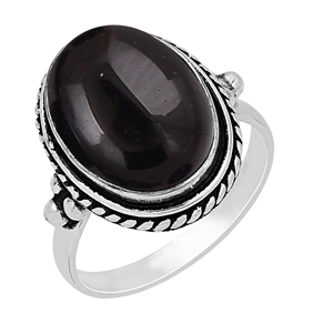 Bague Gourik vintage ovale en améthyste, argent sterling 925, style bohème du Sud-Ouest, pierre précieuse naturelle violette, bagues statement pour femmes, bijoux - Product Image 5