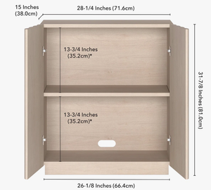 Meuble de rangement en bois festonné de luxe en gros, buffet console moderne en bois clair à 2 portes pour projets résidentiels et hôteliers - Product Image 2