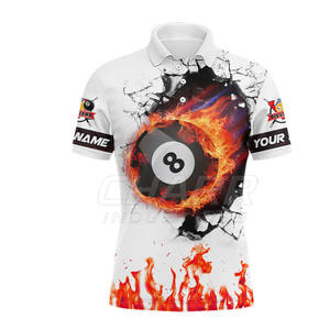 Chemise de billard respirante de qualité supérieure, grande taille, avec design personnalisé pour uniforme de club de snooker - Product Image 2