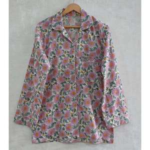 Ensemble de pyjama en coton imprimé pour femmes, vêtements de nuit doux et respirants, coupe confortable, vêtements de détente pour femmes, vêtements de maison décontractés - Product Image 2