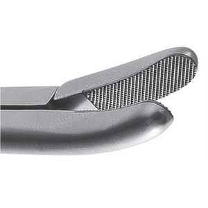 Portaagujas curvo VATS con insertos de carburo de tungsteno, mordazas robustas, con trinquete, eje de 7 mm, longitud de trabajo de 21 cm, longitud total de 34 cm - ZETOMEDPRO - Product Image 2