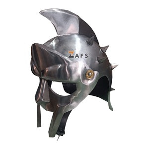 Casco de Gladiador Hecho a Mano en Acero Suave, Armadura Romana, Casco de Guerrero Histórico, Disfraz de Cosplay, Pieza de Exhibición Duradera - Product Image 6