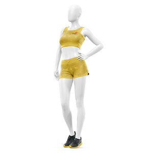 Conjunto de Shorts y Sujetador Deportivo Sublimado Personalizado para Mujer, para Yoga, Running, Gimnasio, Entrenamiento, Ropa Deportiva, OEM, ODM - Product Image 2