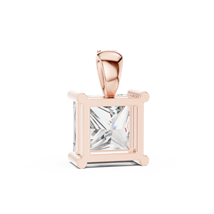 จี้เพชรชุบทองคำขาวโรสโกลด์ AADIHI JEWELS ทรง Asscher ประดับเพชรเม็ดใหญ่จากห้องปฏิบัติการ รับรองโดย IGI พร้อมดีไซน์ Halo Setting สำหรับผู้หญิง - Product Image 6