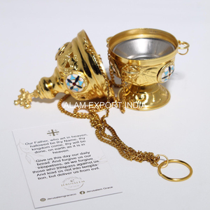 Wholesale Price Shiny Finished Pure Brass Hanging Chain Home Fragrance Incense <b>Burner</b> Aromatherapy Incense Diffuser <b>Oil</b> <b>Burner</b> - Product Image 5