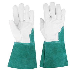 Gants en cuir pleine fleur grainé, haute visibilité, pour travaux d'hiver, résistants à l'abrasion et à la chaleur, pour soudage TIG, réfléchissants, de sécurité, pour la construction - Product Image 4
