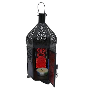 โคมไฟโลหะทำมือจากอินเดีย สำหรับตกแต่งบ้านและเทศกาล ประดับประดาอย่างสวยงาม ให้แสงสว่างและเป็นของตกแต่งเพื่อการเฉลิมฉลองทางวัฒนธรรม - Product Image 1