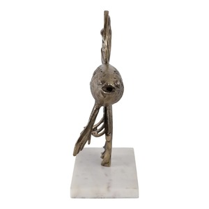 Sculpture de poisson Betta en bronze 9,5x10x3,5 pouces, décoration artistique faite à la main pour table, décoration contemporaine pour salon - Product Image 5