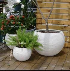 Maceta Nórdica Moderna para Interiores y Exteriores, de Cerámica, Forma Cilíndrica Circular, Duradera, Ligera, con Recubrimiento en Polvo, Ecológica, para el Hogar - Product Image 2