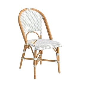 Chaise de salle à manger en rotin naturel pour patio extérieur, chaise bistrot en osier artisanale pour balcon couvert, jardin, restaurant, mobilier - Product Image 2
