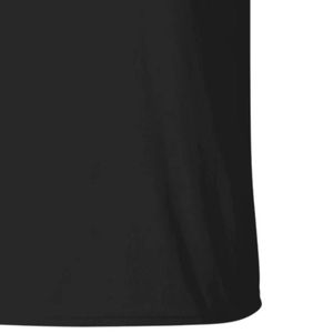 T-shirt brodé noir à manches courtes et col rond pour femme avec emblème coloré sur la poitrine, haut décontracté en coton, vêtement de mode en gros - Product Image 3