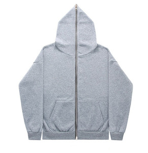 Sudadera con Capucha y Cremallera para Hombre, Corte Regular, Estilo Urbano Personalizado, Algodón Grueso, Transpirable, de Secado Rápido, Ropa de Invierno OEM ODM - Product Image 5