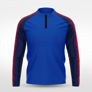 Chaqueta Deportiva Casual para Hombre, Personalizada con Sublimación y Patchwork, 1/4 Zip, Nailon y Poliéster Ligero, para Deportes al Aire Libre y Uso Diario - Product Image 3