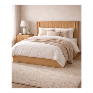 LINEAR RANGE Collection High Grade Wooden Sleeping Bed Design Luxury Design Bedroom Furniture Vietnamese Supplier - Product Image 1