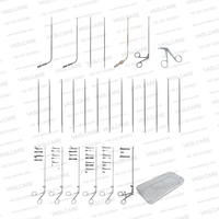 Ensemble microchirurgical de phonochirurgie WSO : Laryngoscopes Kleinsasser Rudert, micro-pinces, ciseaux et couteaux manuels en acier inoxydable allemand