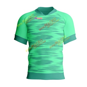 เสื้อแขนสั้นสำหรับผู้ใหญ่ผู้ชายชุดเครื่องแบบแฟนบอลรักบี้สไตล์ทีมออกแบบได้ตามต้องการสวมใส่สบาย - Product Image 1