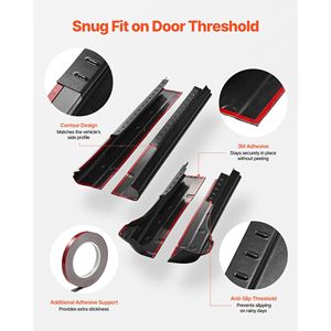 Juego de 4 Protectores de Panel Lateral para Chevrolet Silverado 1500 Cabina Extendida 2014-2018, Repuesto Compatible para Carrocería de Camioneta Trail Ar - Product Image 3