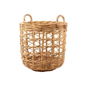Panier de rangement en jute pliable multifonctionnel de style moderne, écologique, avec poignée, panier en jute de qualité supérieure, portable - Product Image 1