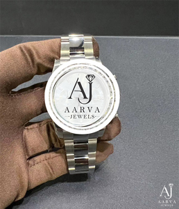 Silver Dial Automatic Mechanical High Quality Chronograph Dress Watch Stainless Steel <b>Bracelet</b> - Product Image 5